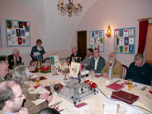 v.l.n.r. Gov Krause, Präsident Hohenberg, DI Michael Schaller, Helmut Rojek, Erich Binder, Trumler