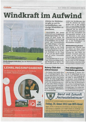 Bericht des Bezirksblatt